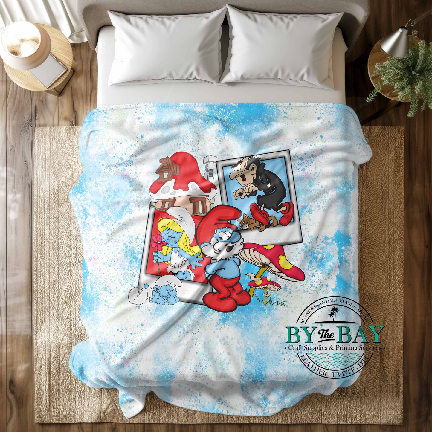 Blue People 3 Squish Blankets