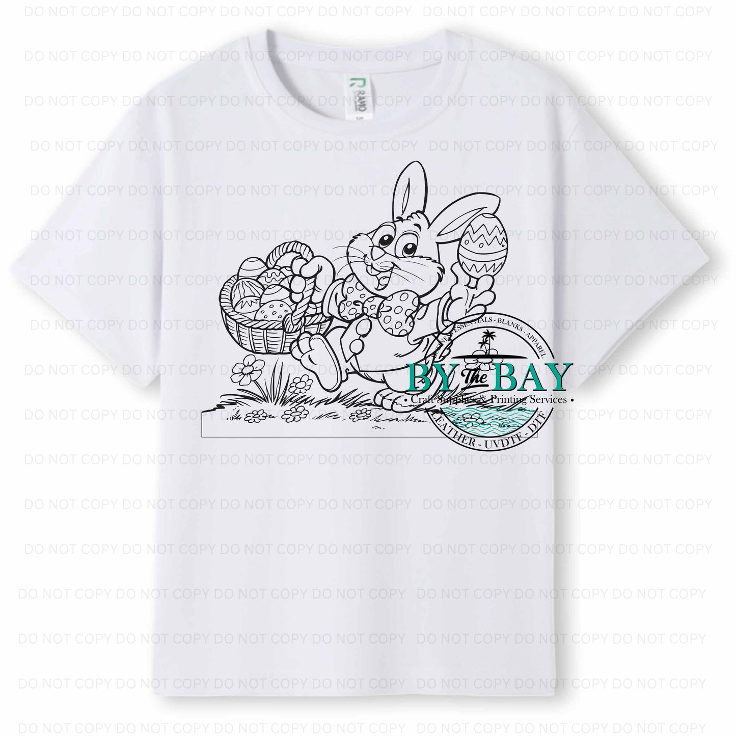 Easter Bunny & eggs 2 Colouring in Tee (pens included)