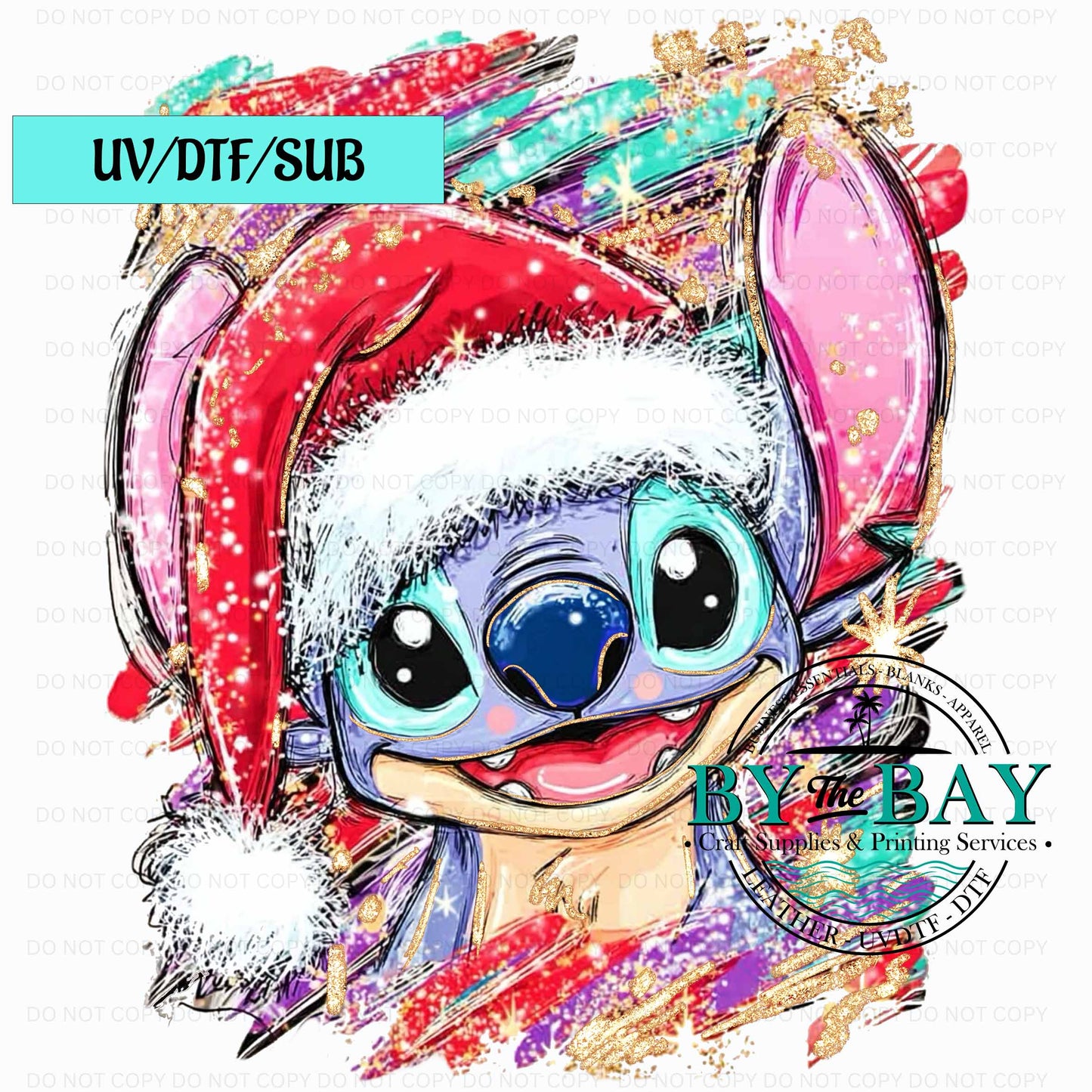 Blue Guy Xmas 2 UV/DTF/SUB Print