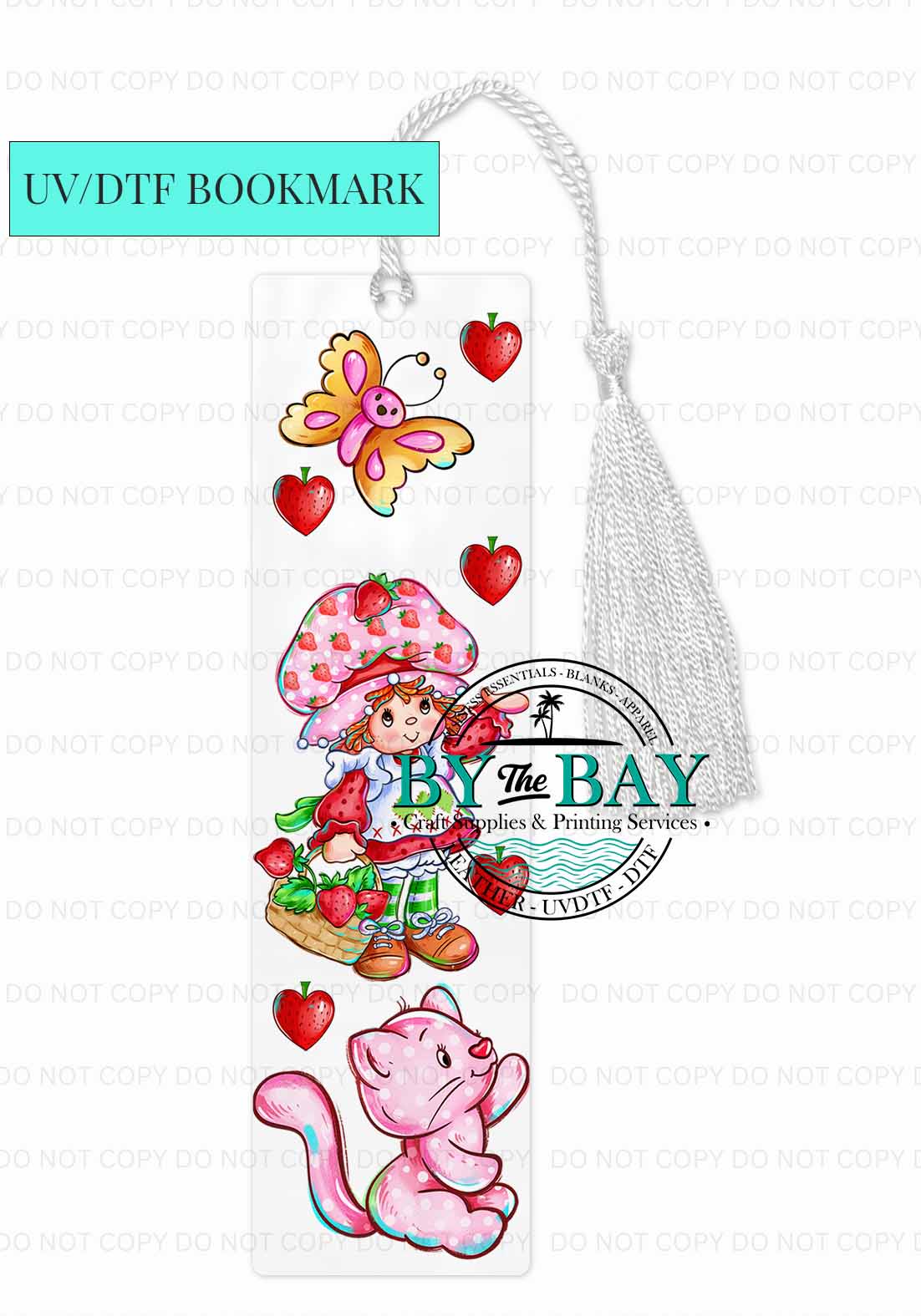 Strawberry UVDTF Bookmark