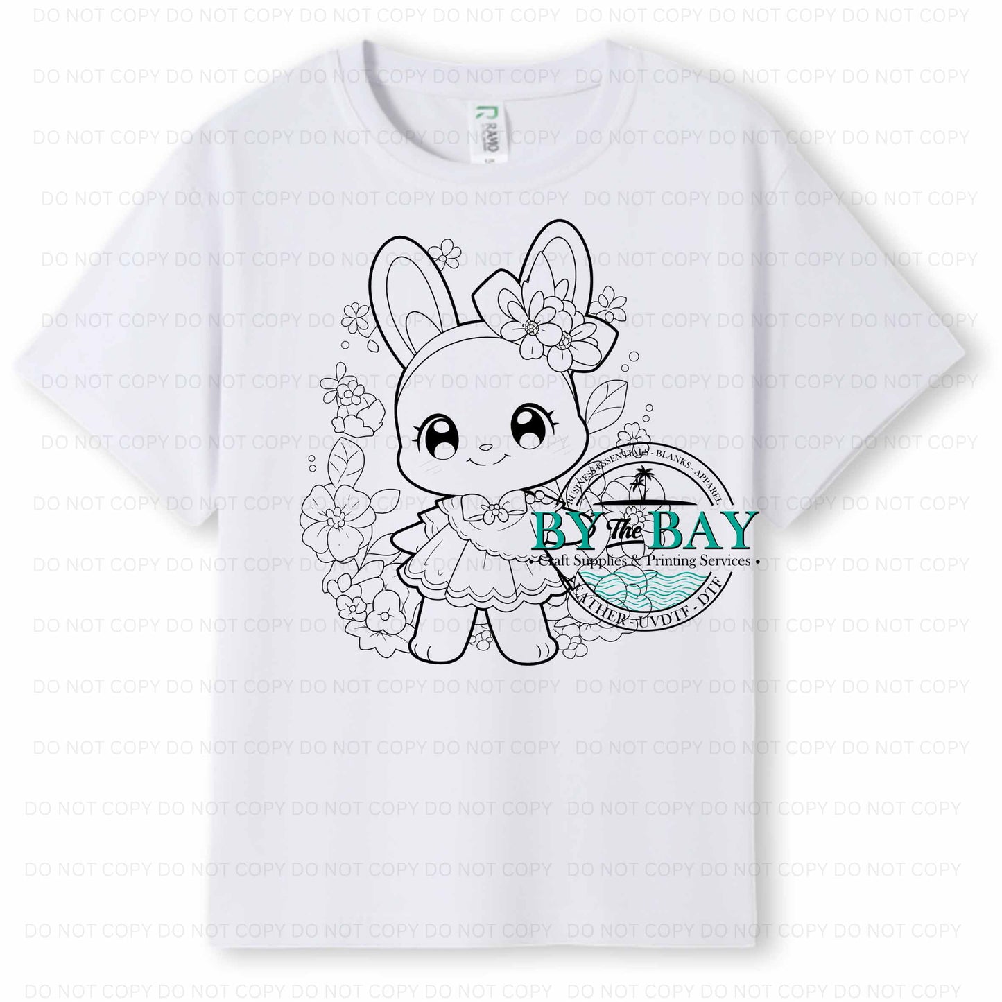 Easter Sweet Bunny Colouring in Tee (pens included)