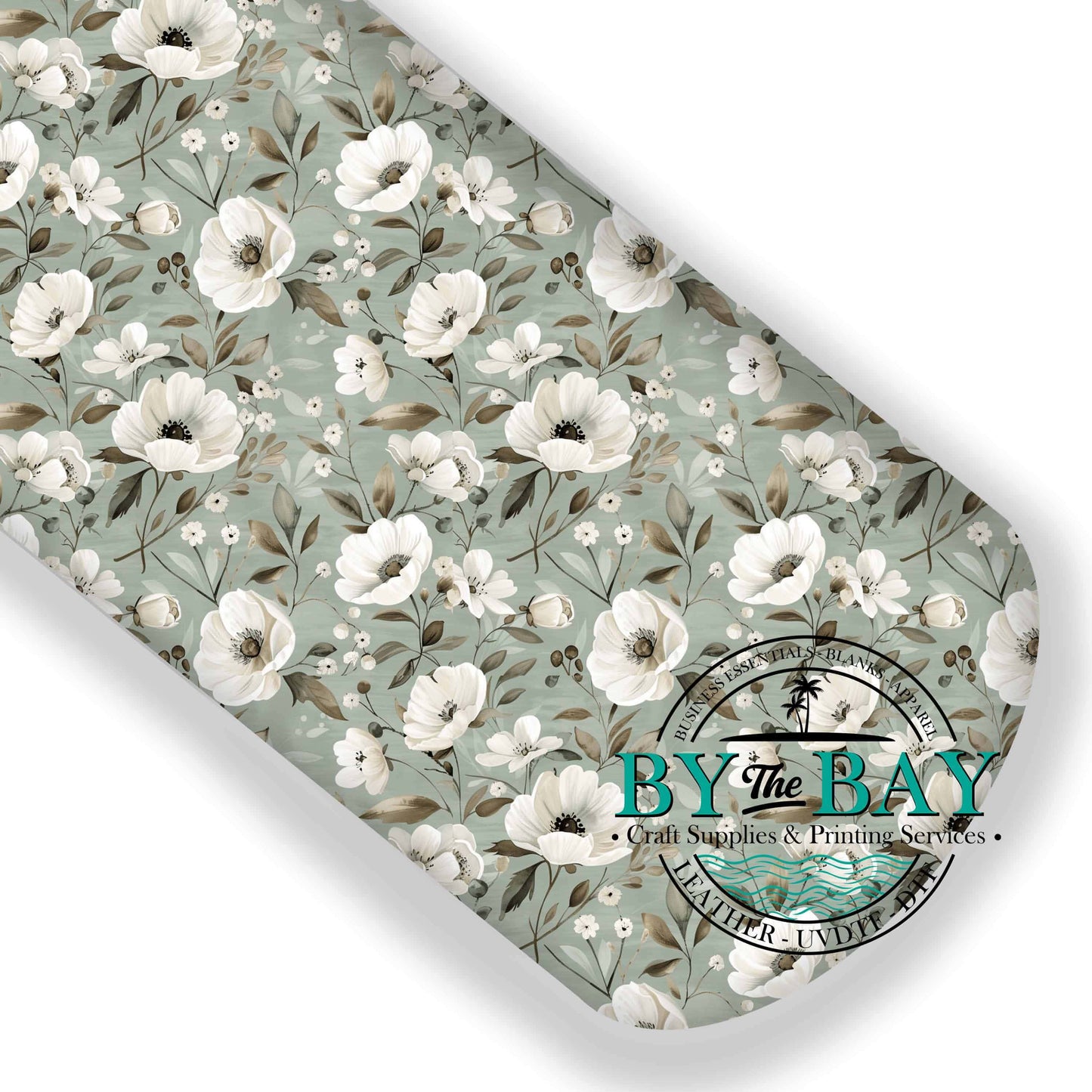 Sage & White Flowers