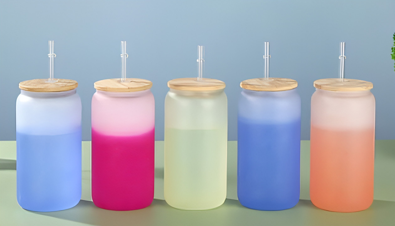 Cold Colour Change 16oz Libby tumbler Yellow