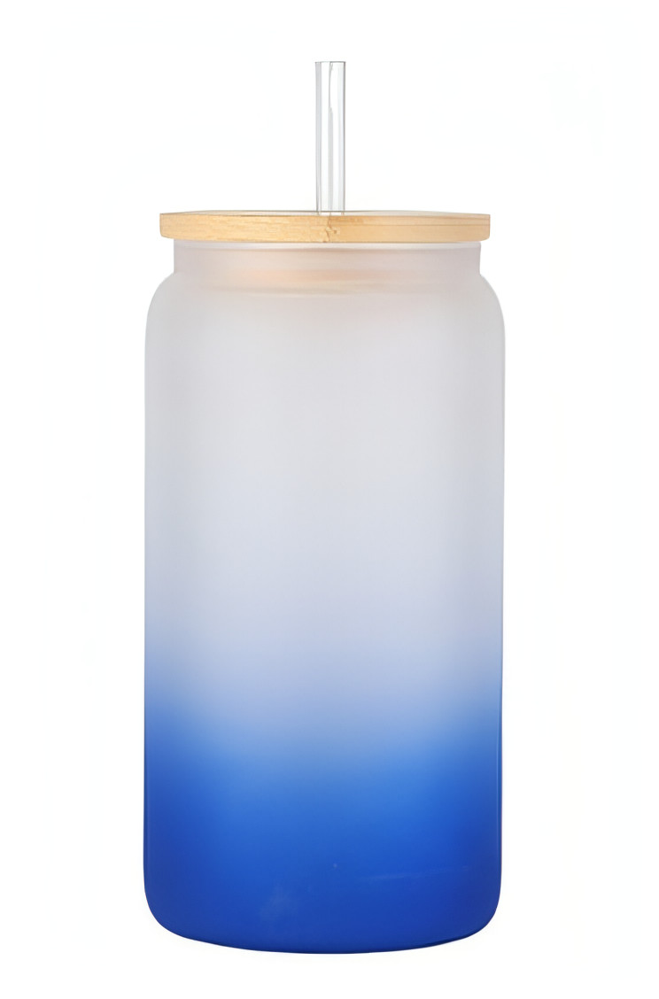 Ombre 16oz Libby tumbler Dark Blue