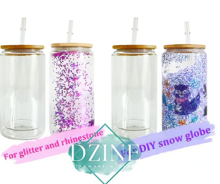 Snowglobe Dual walled Libby 16oz Cups NO PLUGS