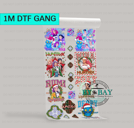 KP Christmas 1 Pre-designed 1m DTF Gang Sheet