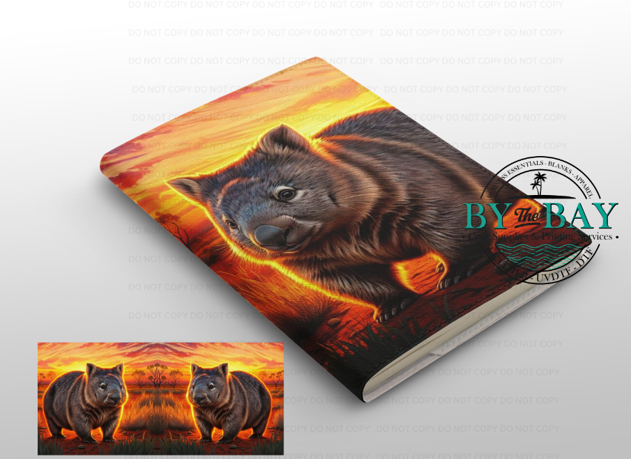 Sunset Wombat A5 (Ready made & DIY Notepad options available)