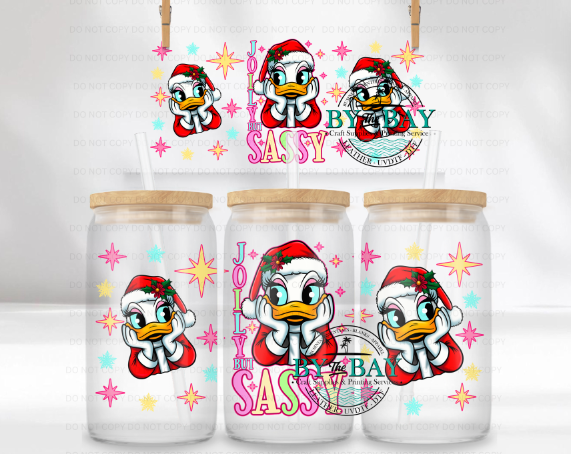 Jolly but Sassy 16oz UVDTF Wrap