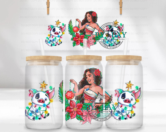 Island Princess Xmas 16oz UVDTF Wrap