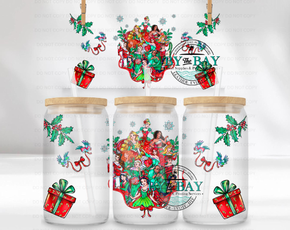 Princesses Xmas 1 16oz UVDTF Wrap
