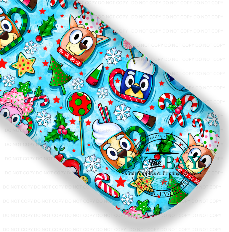 Blue Dog Christmas Coord 4 (Various Colourways)