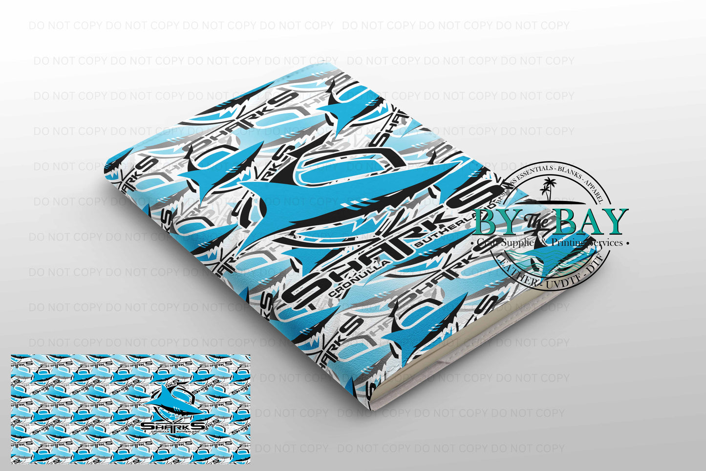 Sharks - Ready made notepad Cover (Notepad & Pocket options available)