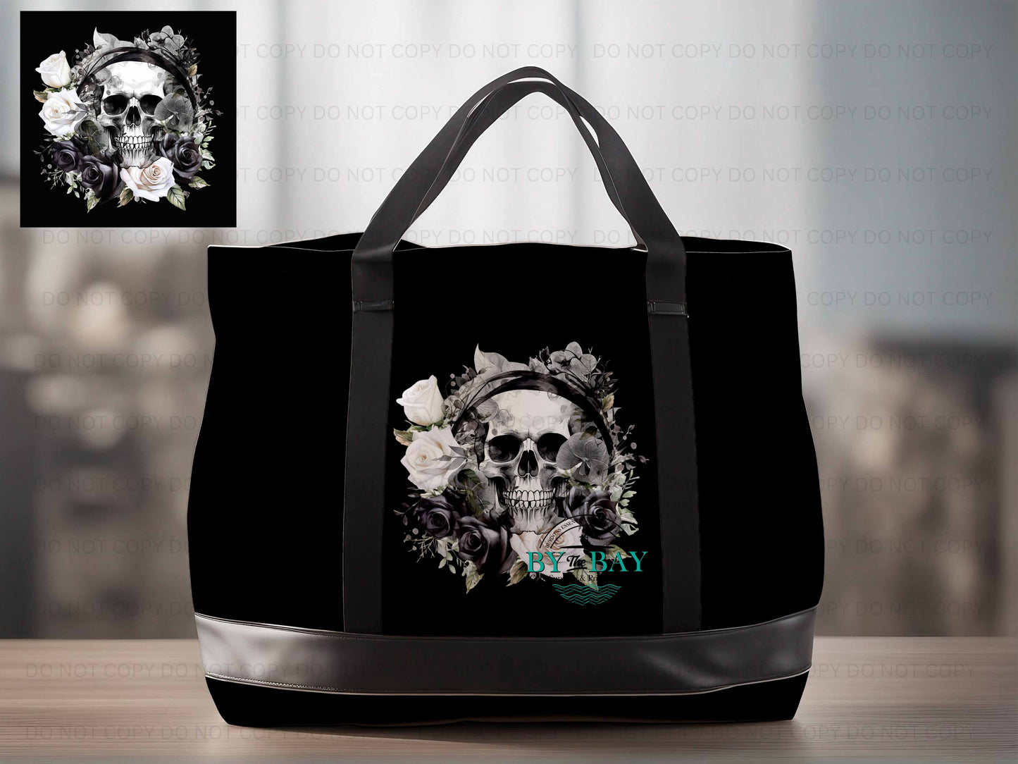BW Skull Roses