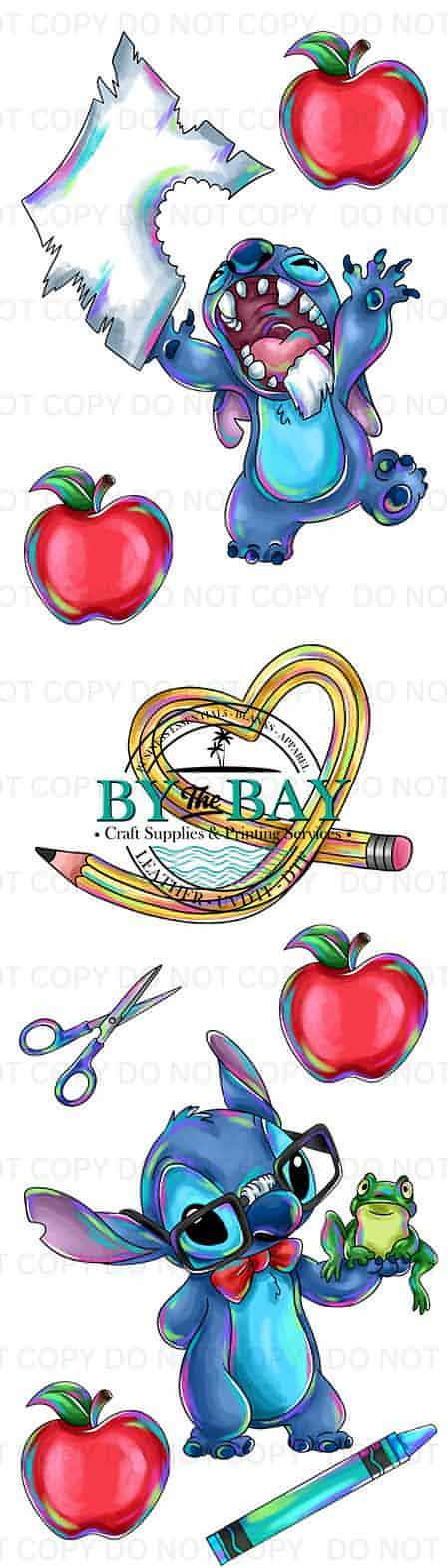 Blue guy back to school Bookmark