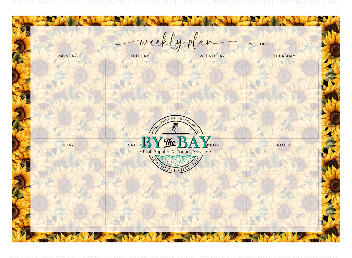 A3 Weekly Planners - Sunflowers