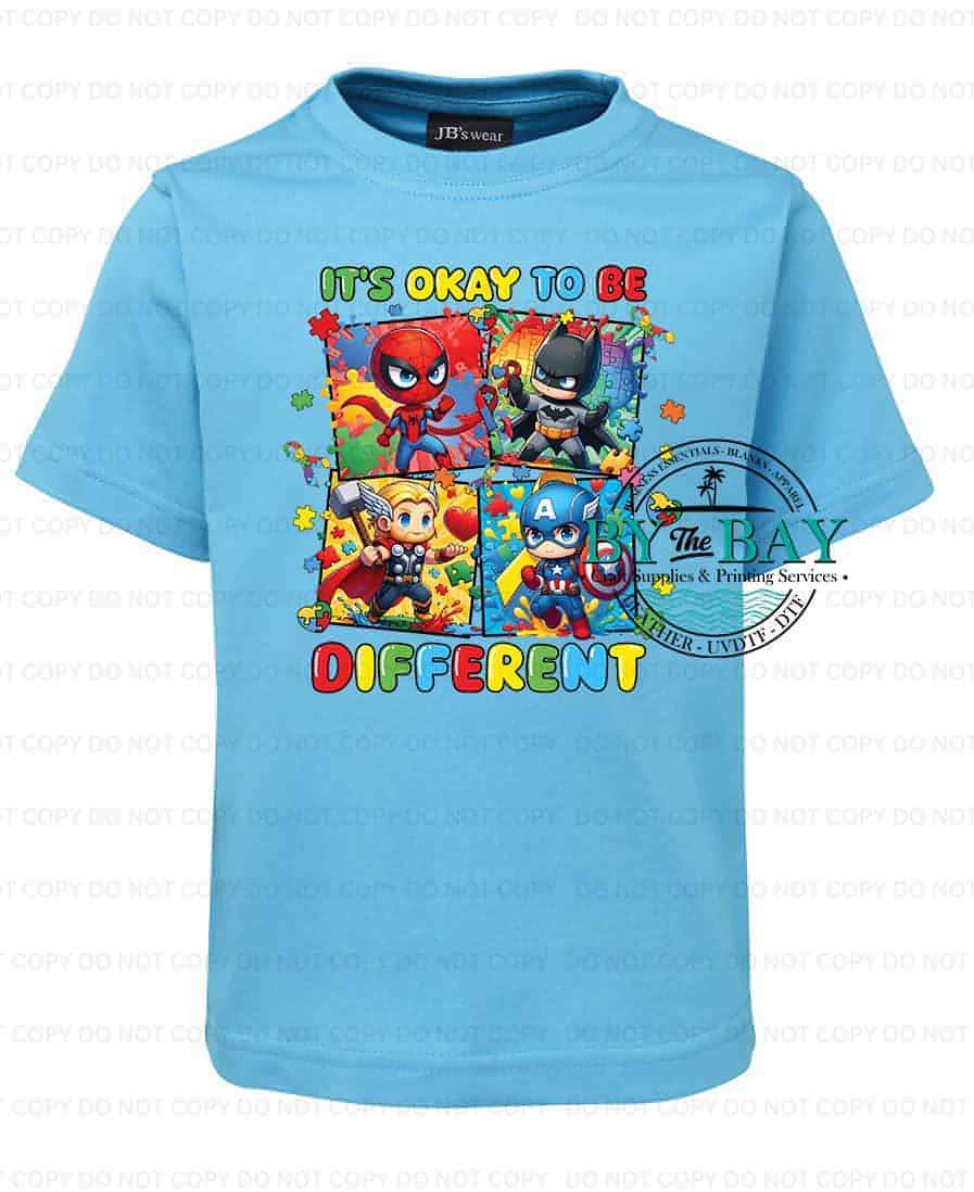 Superhero It's ok to be different Autism tee