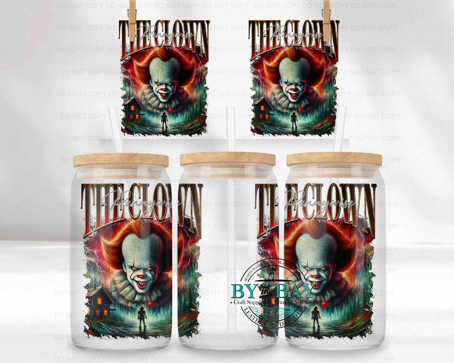 The Clown 16oz UVDTF Wrap