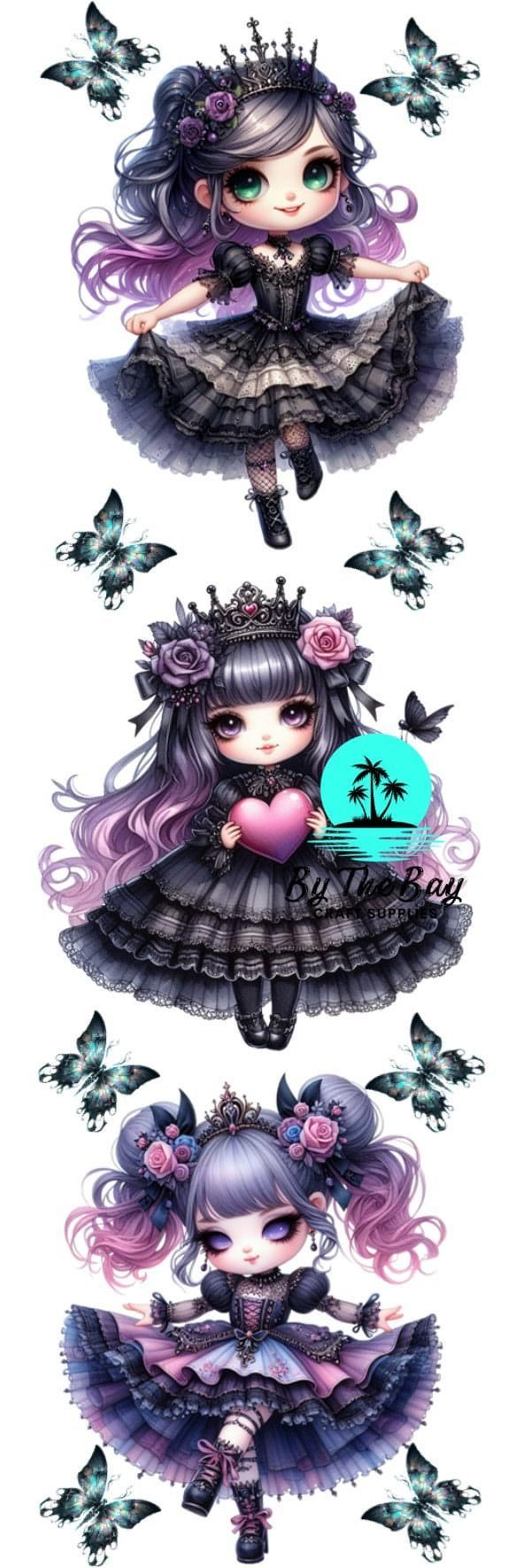 Goth Princess Bookmark Decal