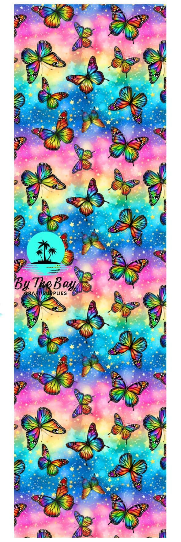 Rainbow Butterfly Sparkles Bookmark