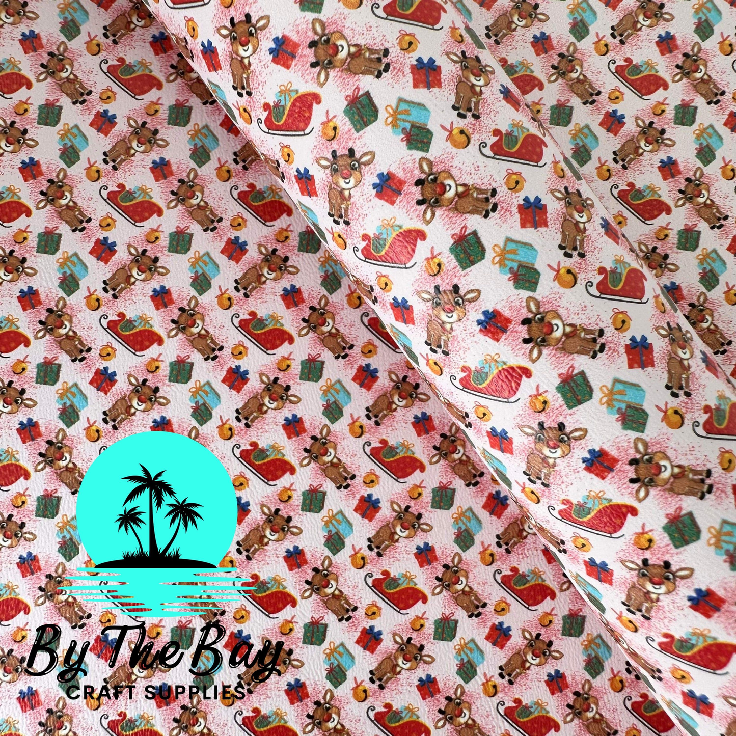Reindeer/Gifts Faux Leather