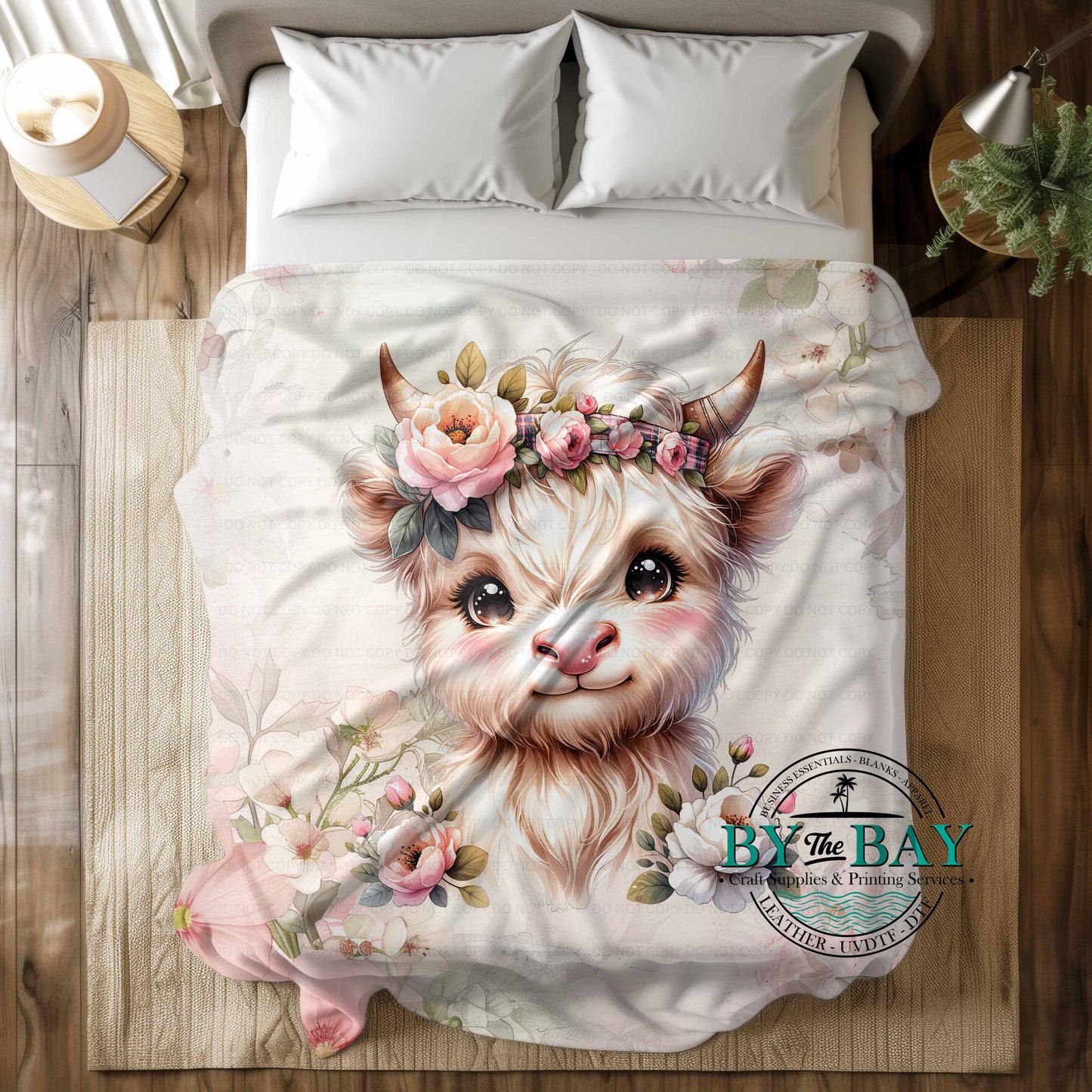 Vintage Highland Cow Squish Blanket