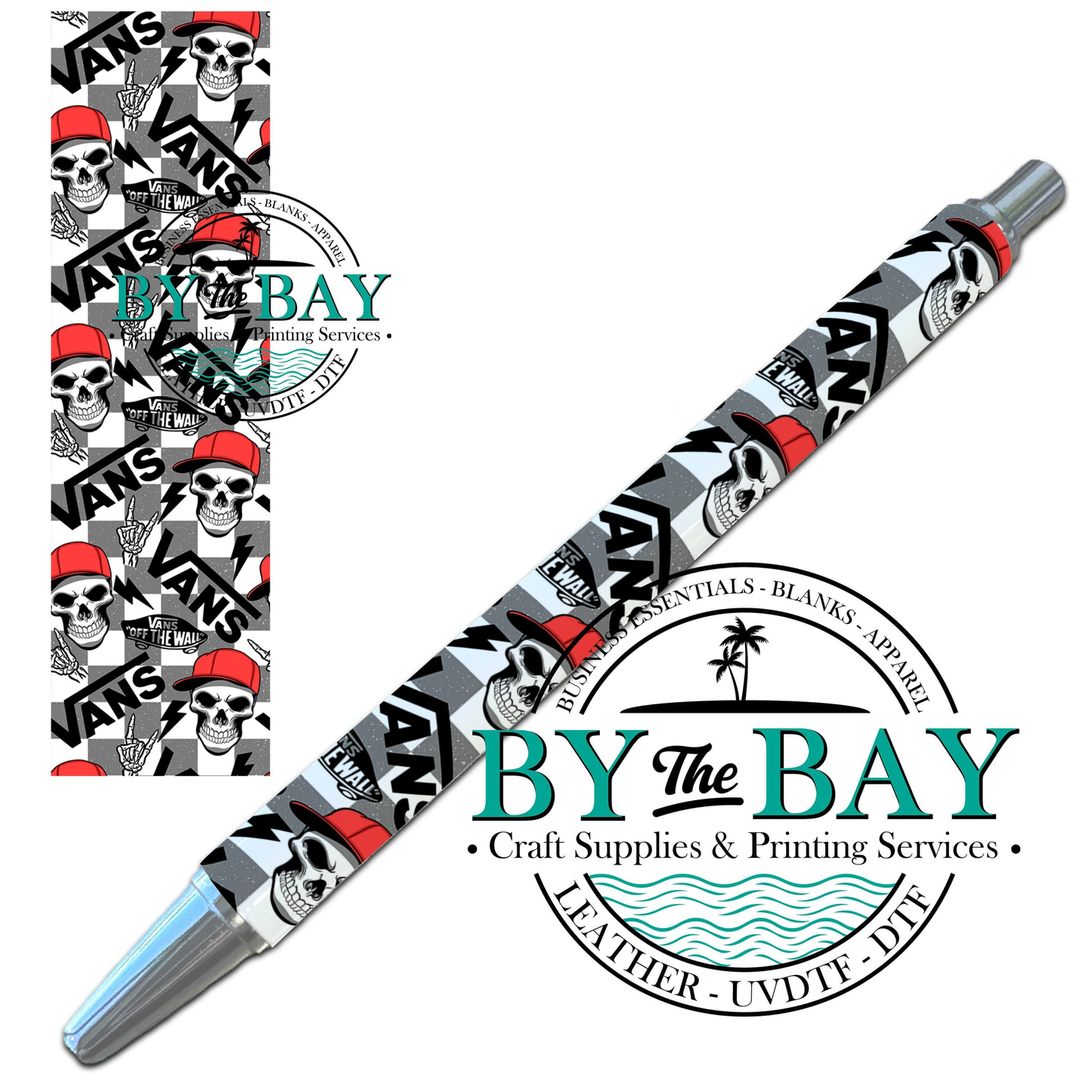 V Skull UVDTF Pen Wrap