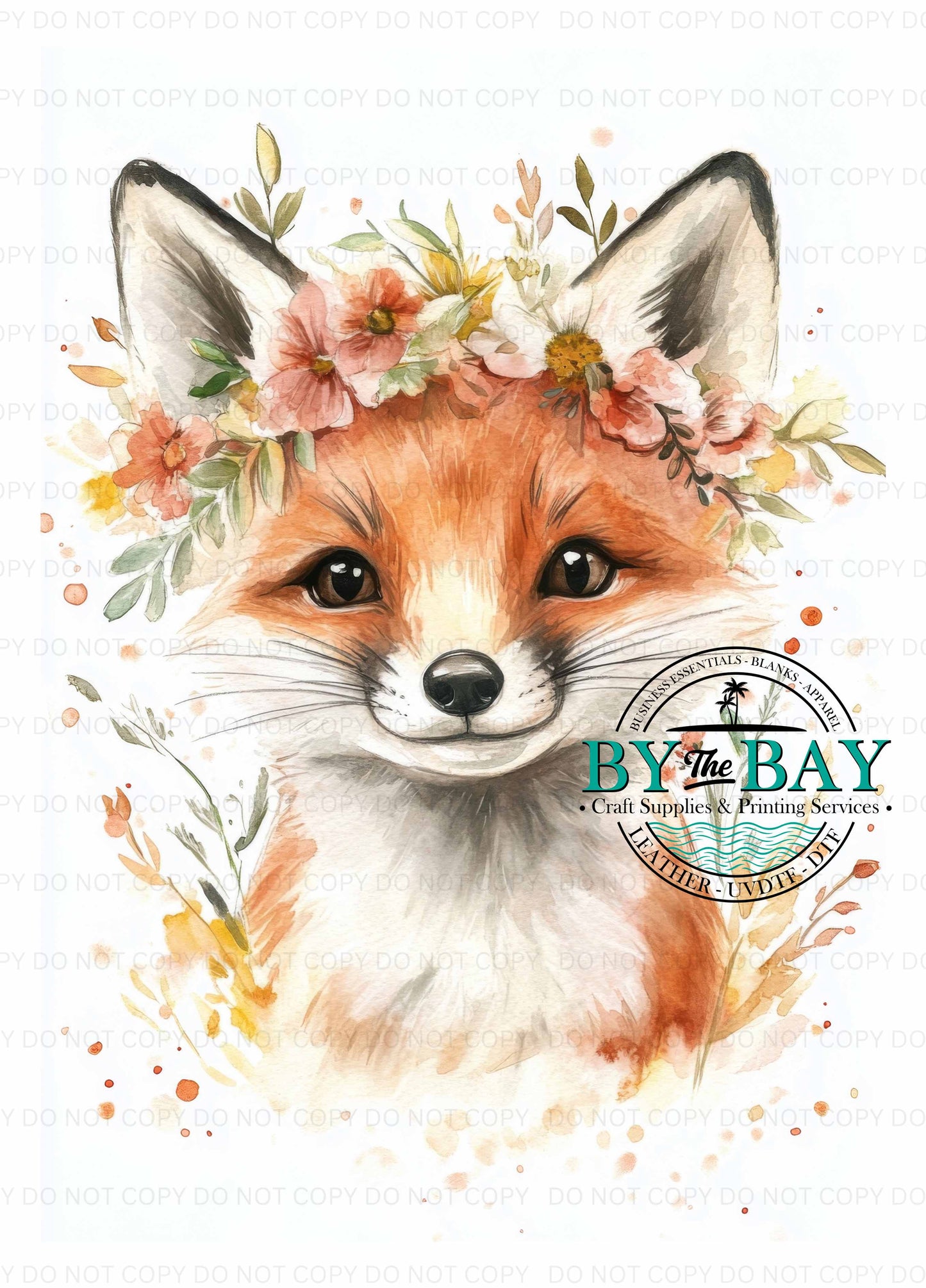 Watercolour Fox Panel (Various Sizes)