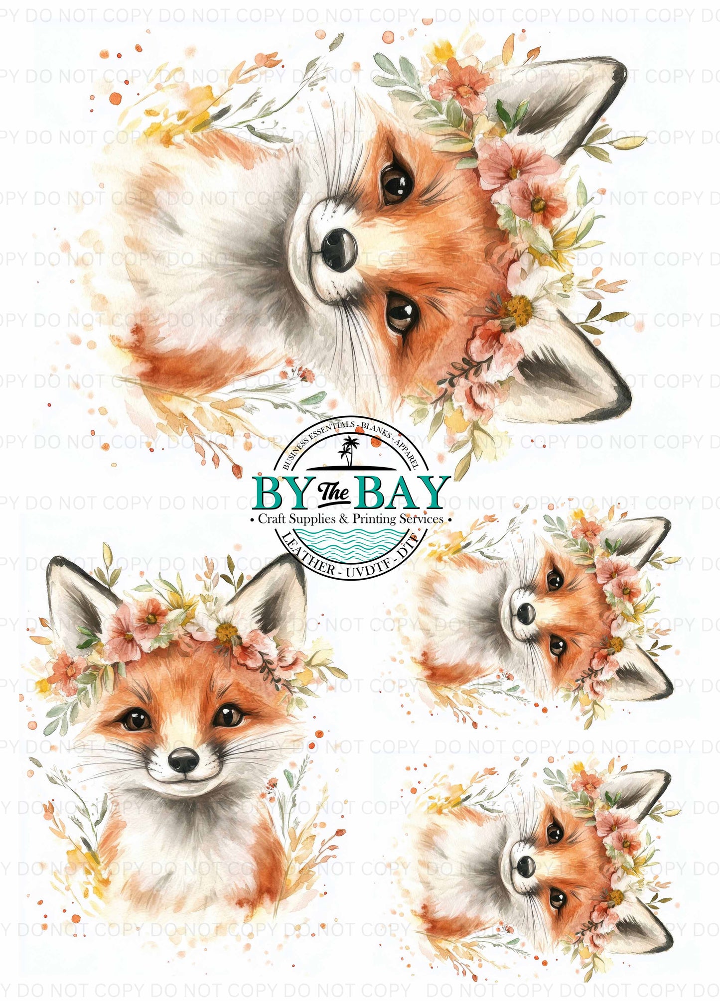 Watercolour Fox Panel (Various Sizes)