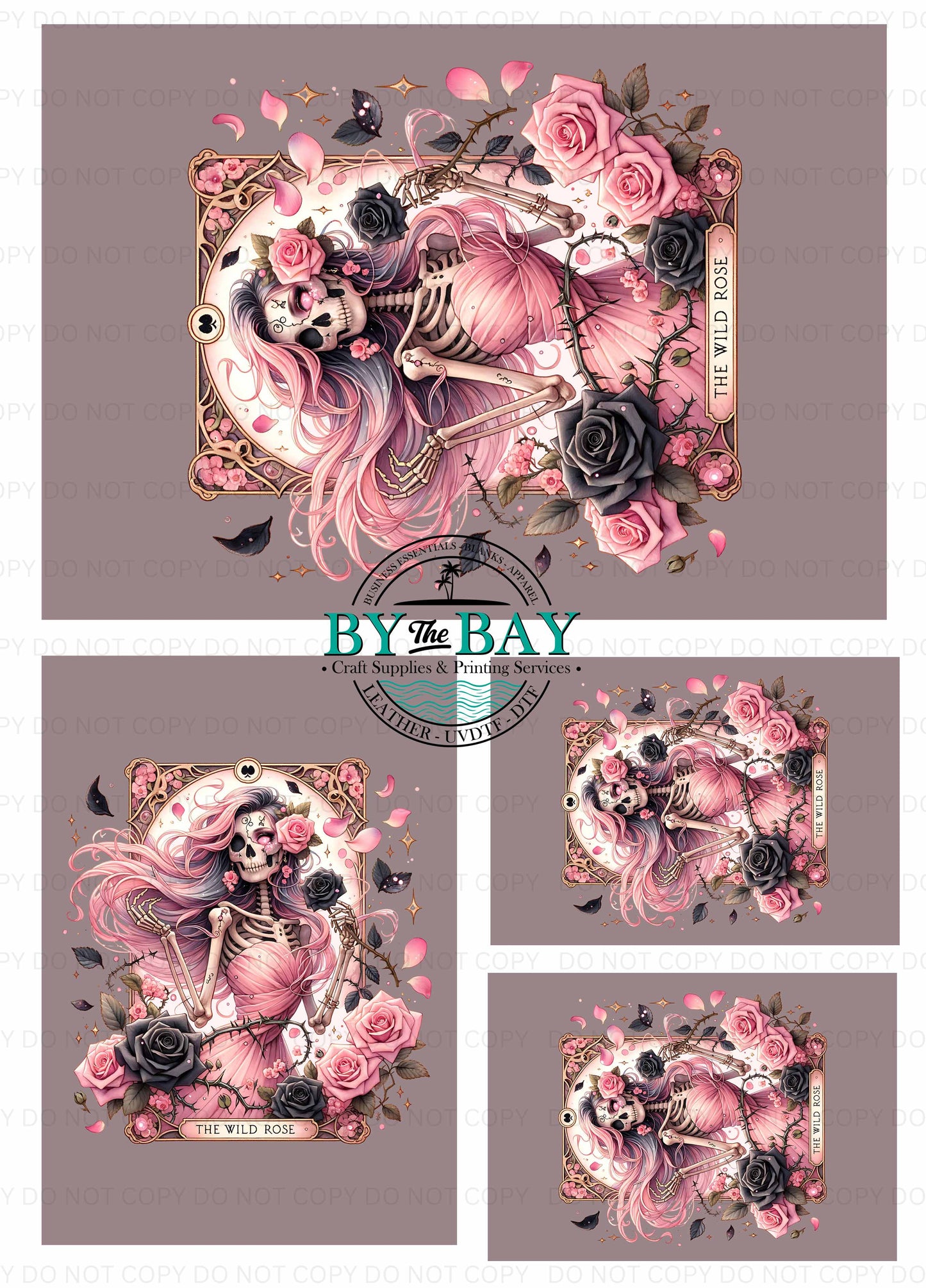 Wild Rose (Various Sizes) Bag Panels