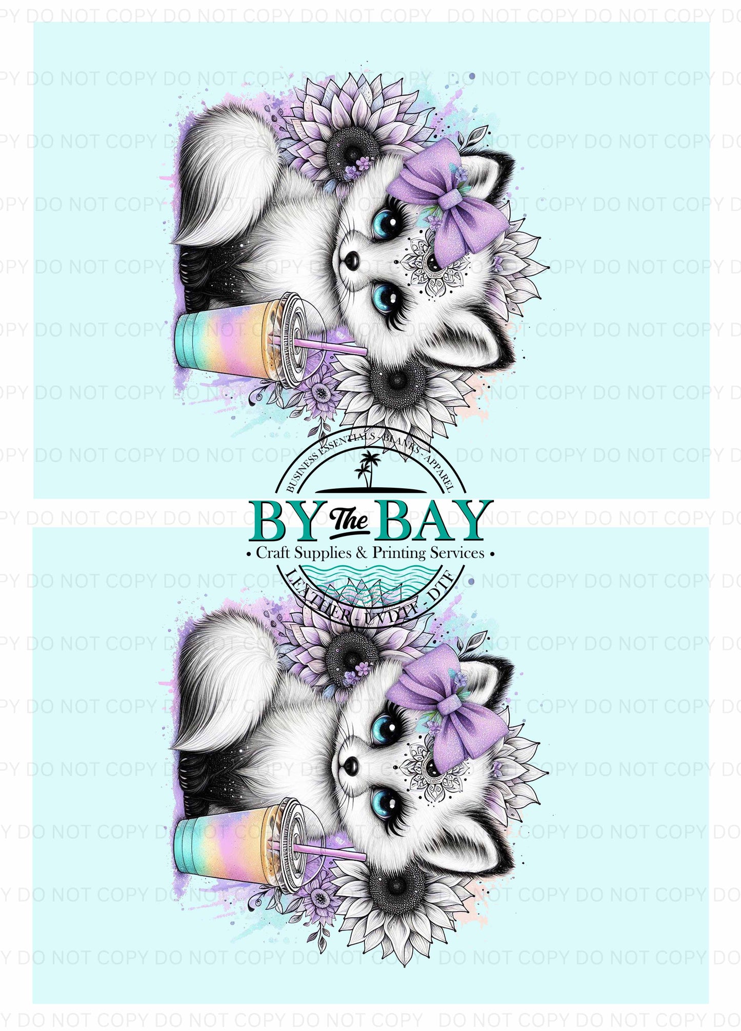 White Fox Blue Panel (Various Sizes)
