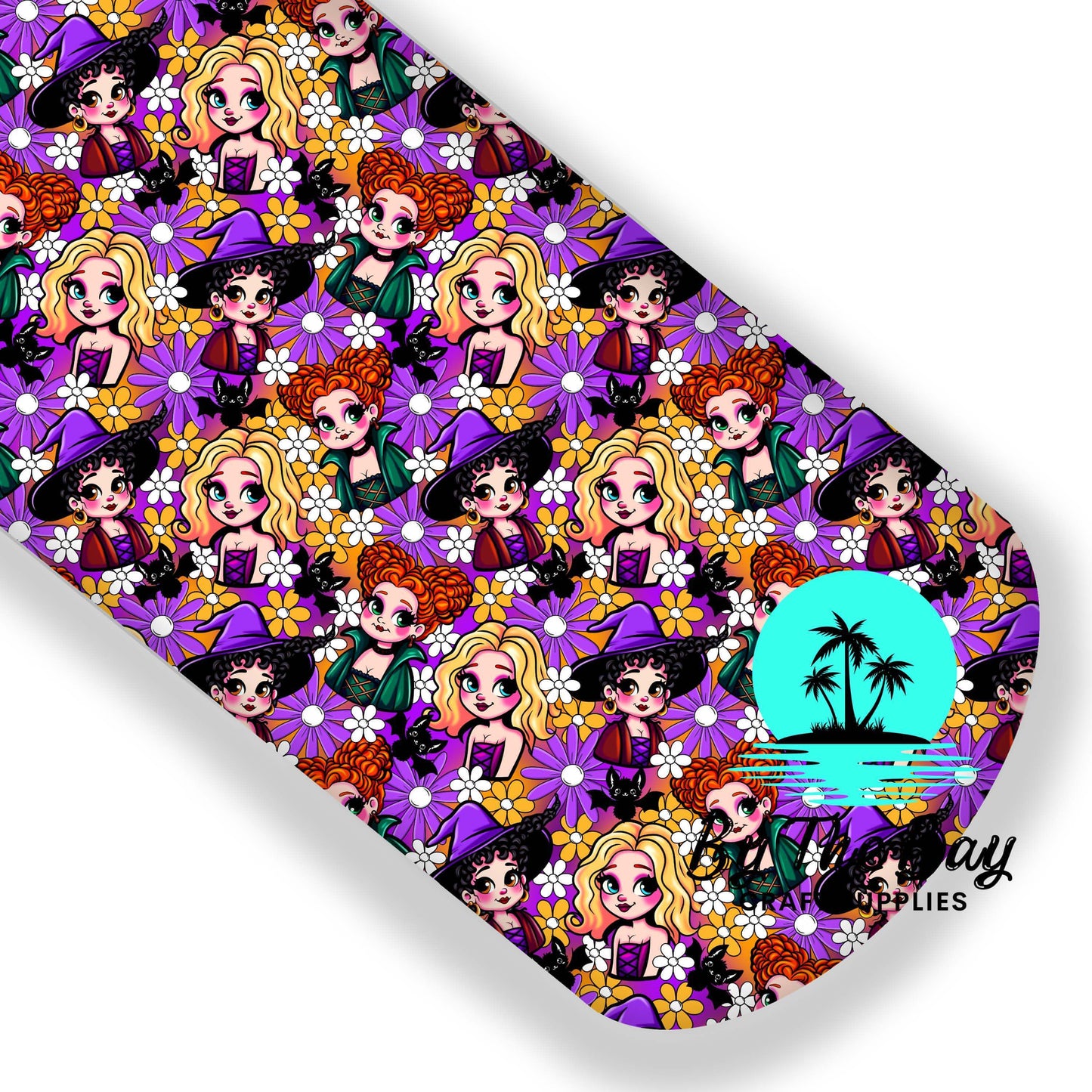 Witch Trio Purple Faux Leatherette