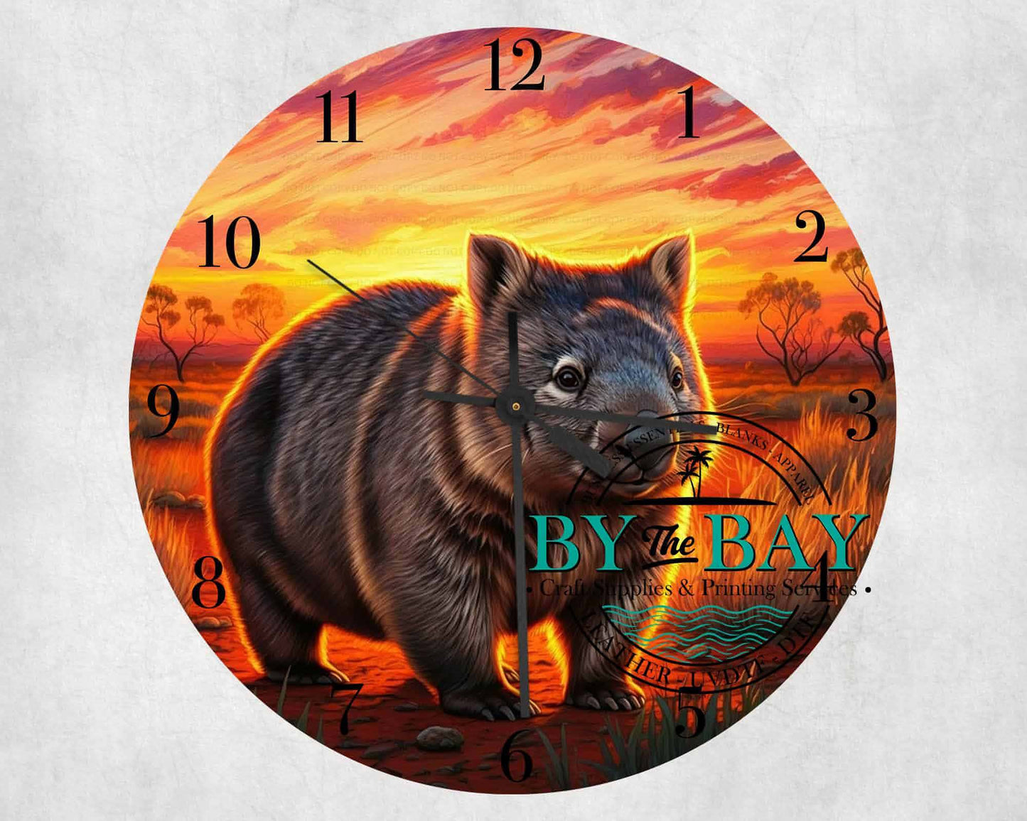 Sunset Wombat Clock