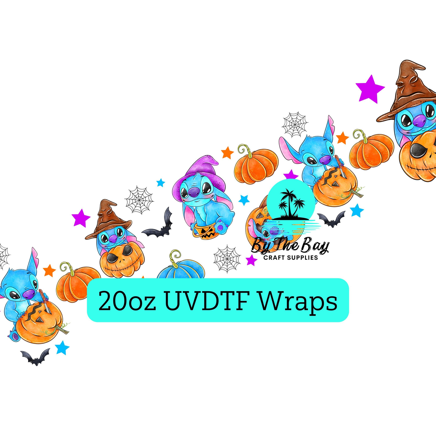 Pumpkin S blue guy 20oz UVDTF Wrap