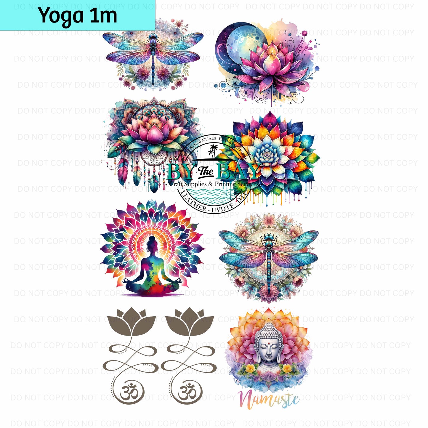 Yoga Pre-designed 1m DTF Gang Sheet