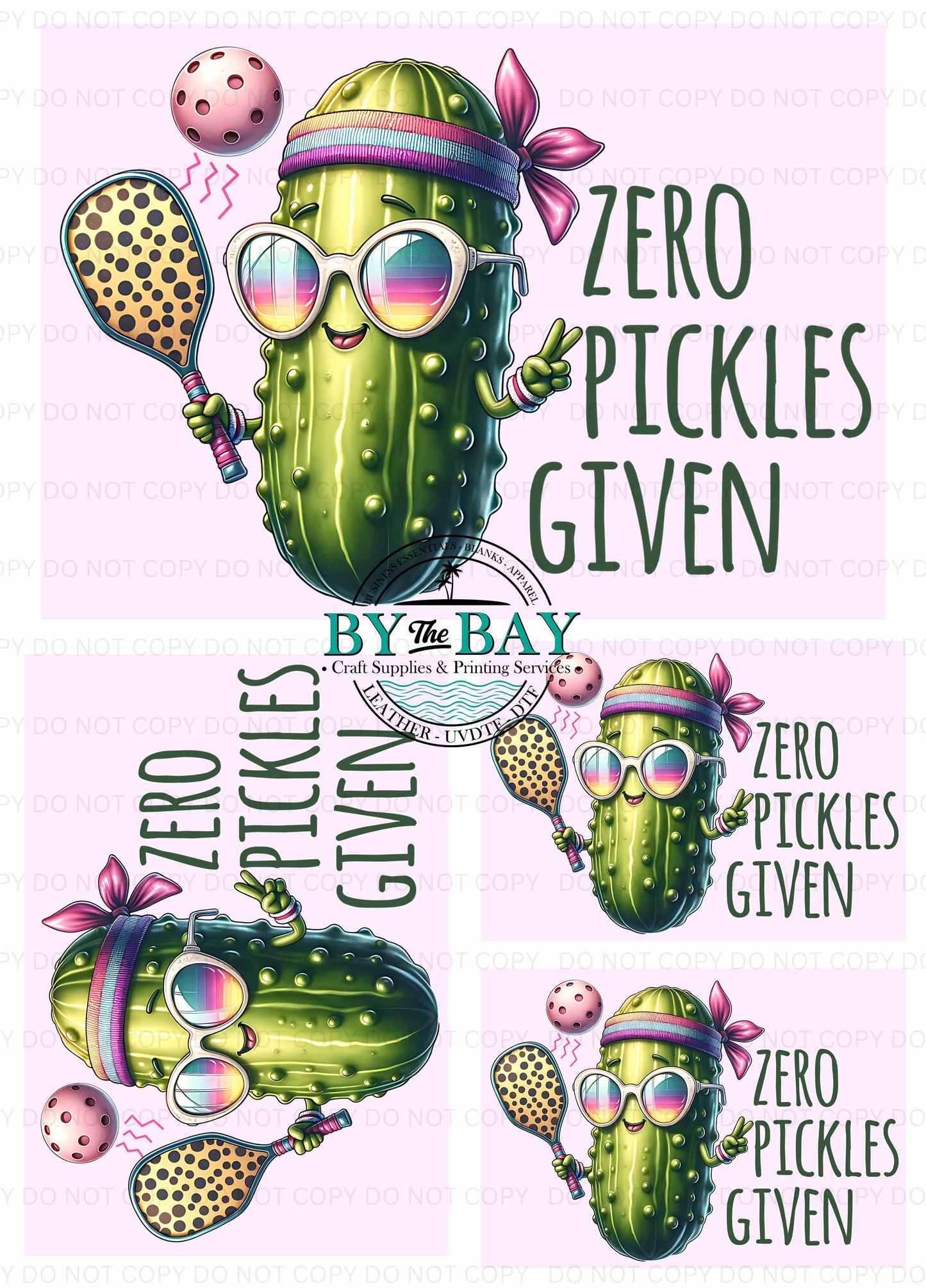 Zero Pickles Given (Various Sizes) Bag Panels