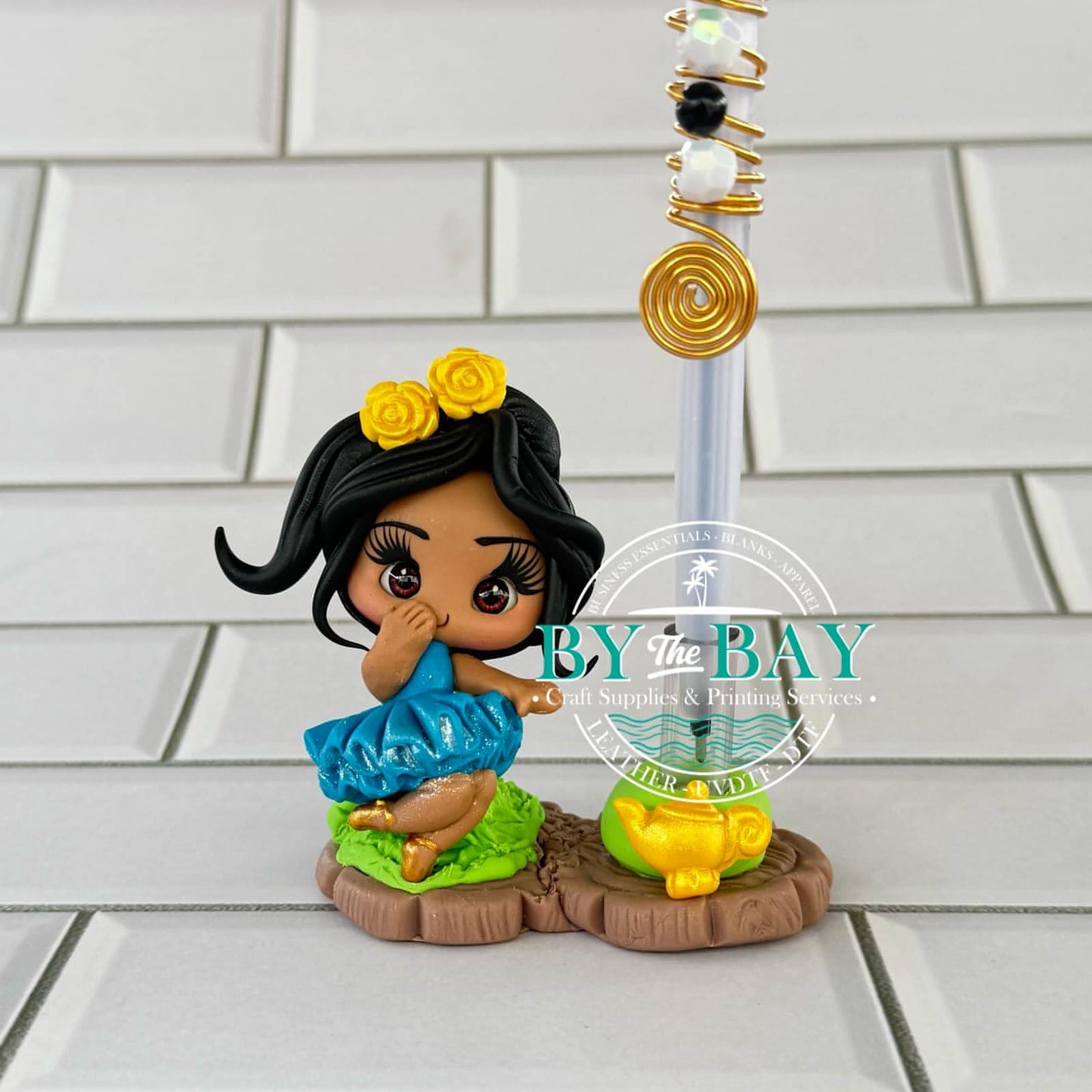 Genie Princess sitting Pen Holder