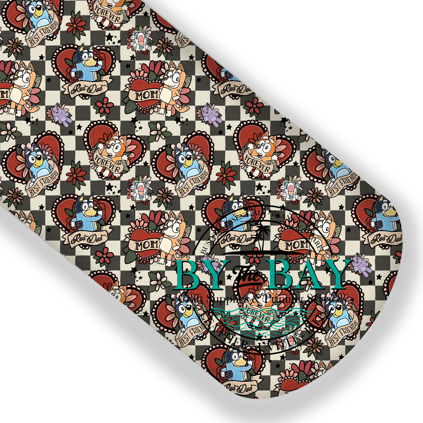 Blue Dog Tattoos Checkerboard