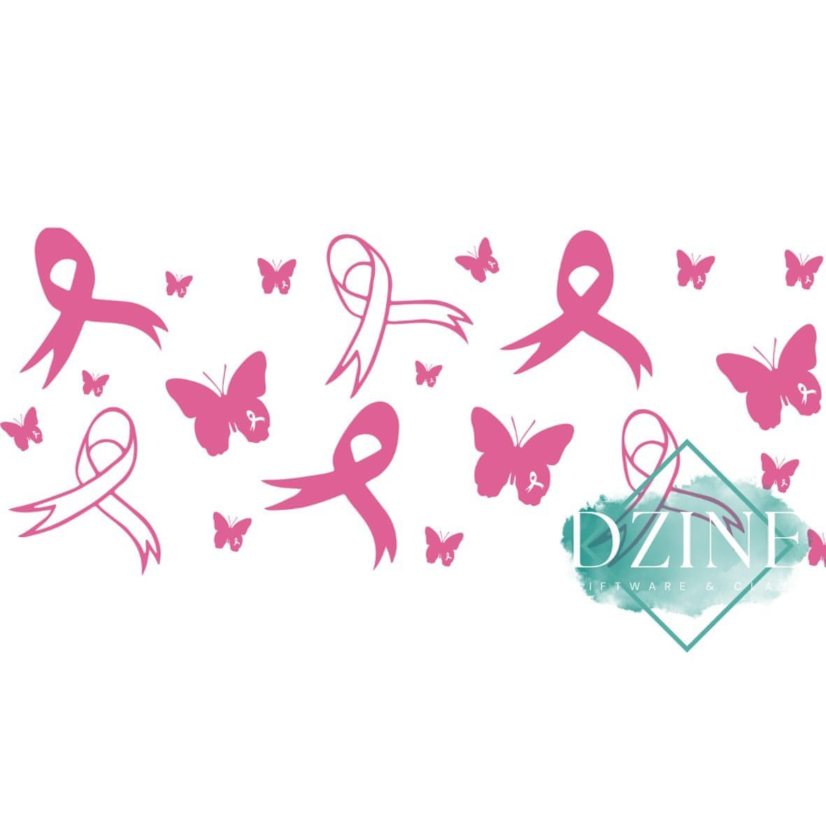Breast Cancer ribbons & Butterflies