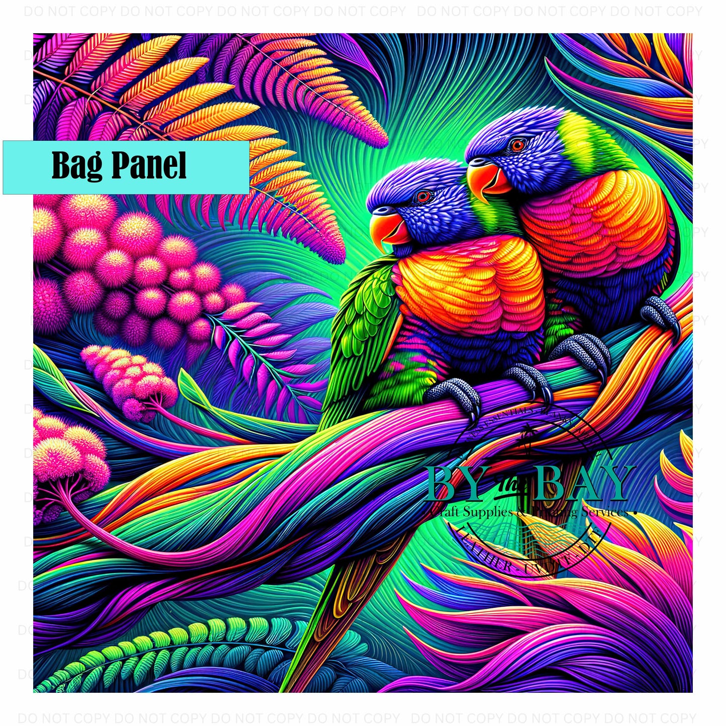 Bright Lorikeets (Various Sizes) Bag Panels