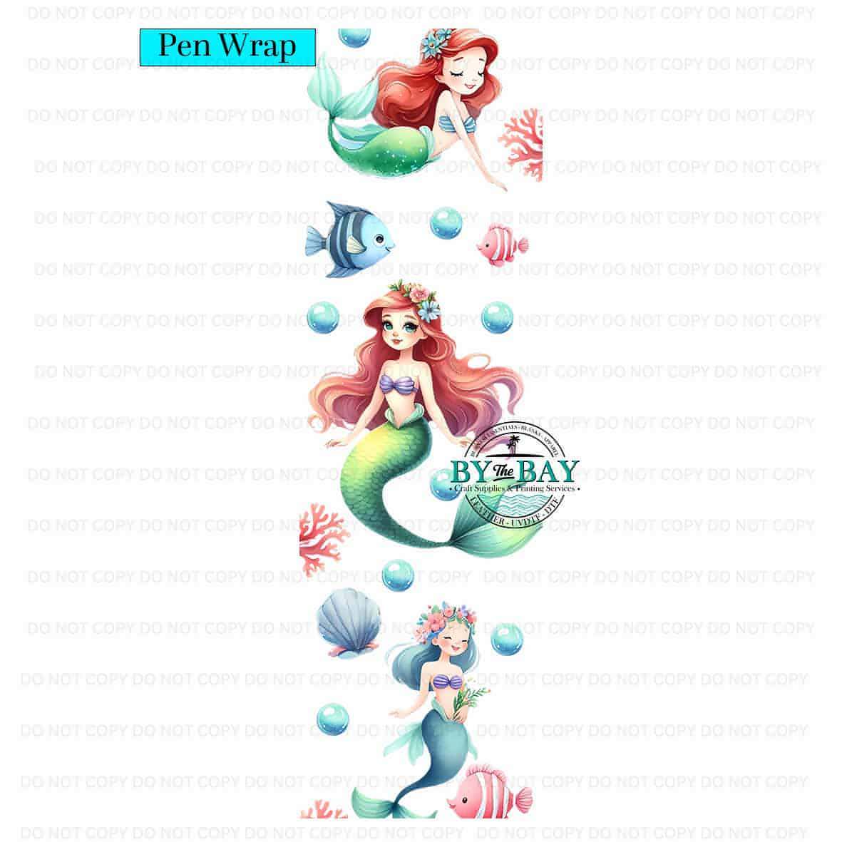 Princess Mermaid Pen Wrap