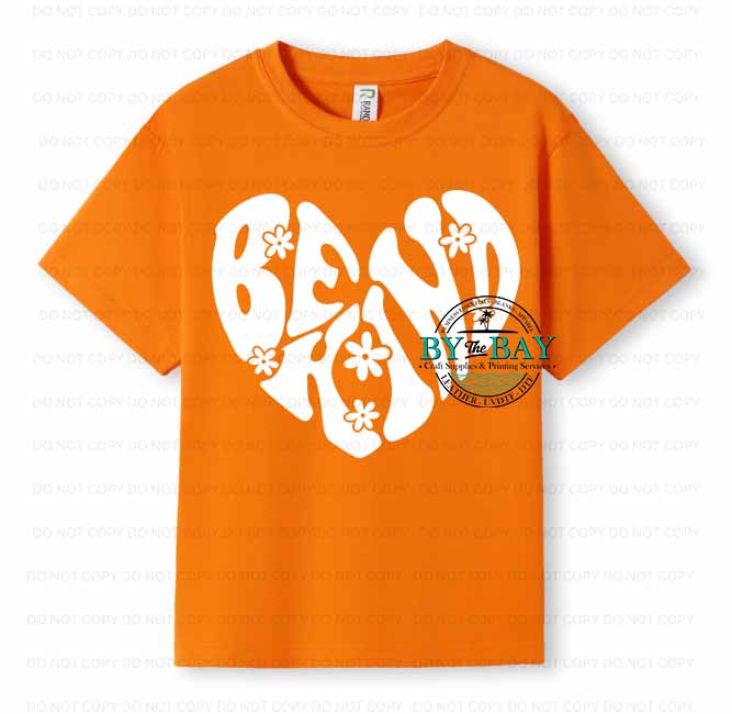 Groovy Be Kind White Harmony Day Kids Tee