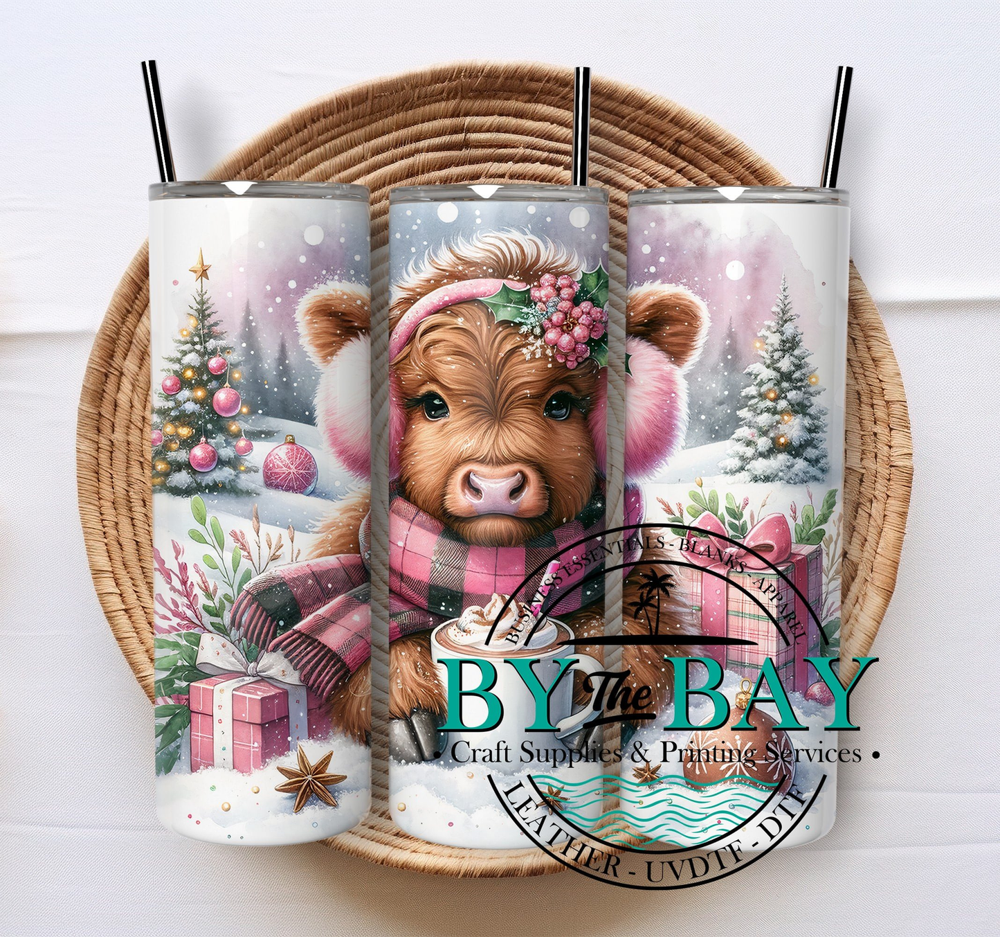 Highland cow Cocoa 20oz SUB tumbler print