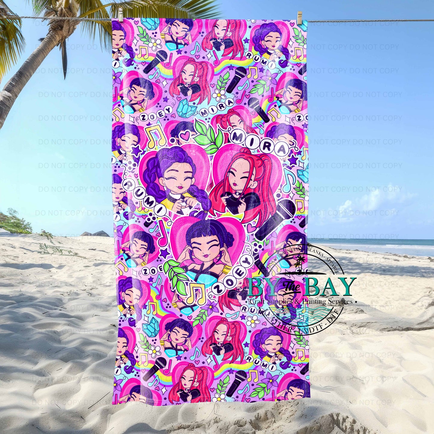 KP Cartoon Beach Towel