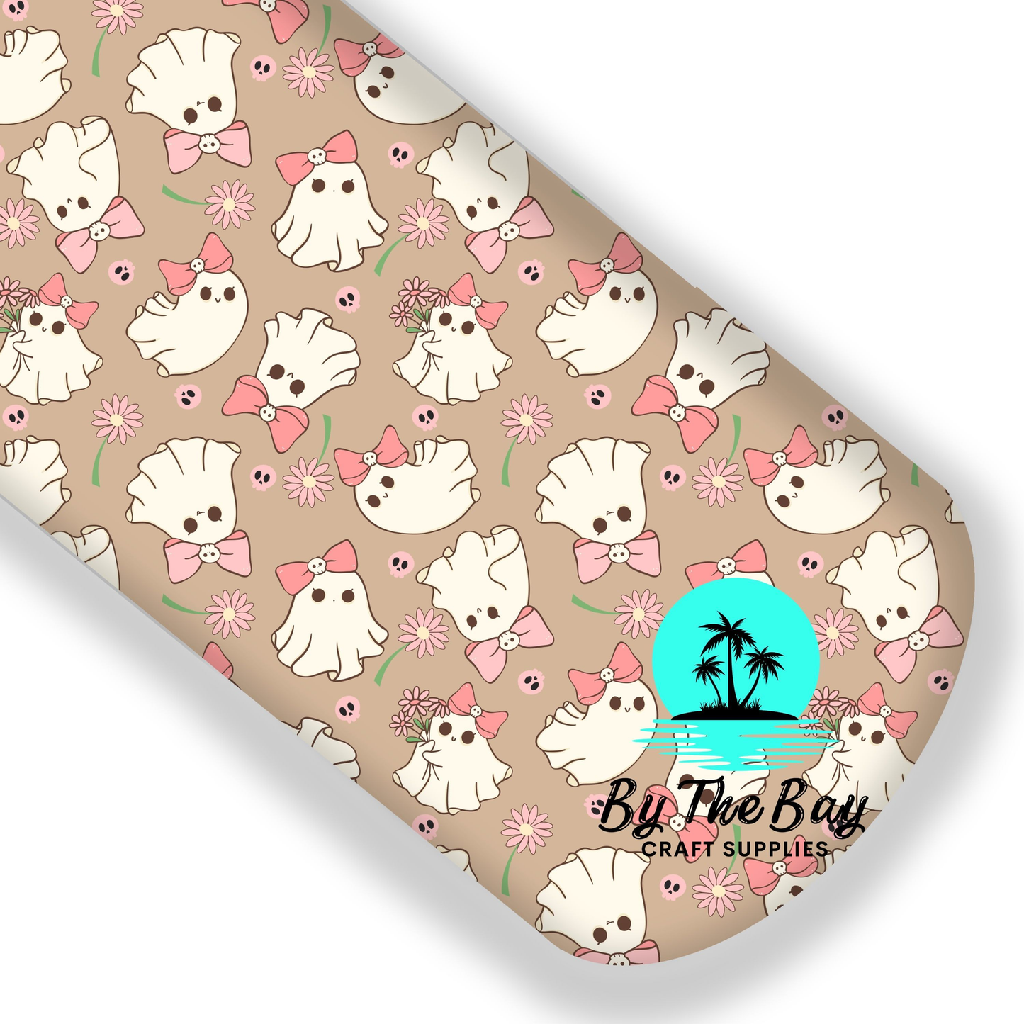 Cute Bow Boos - Light Brown Faux Leatherette