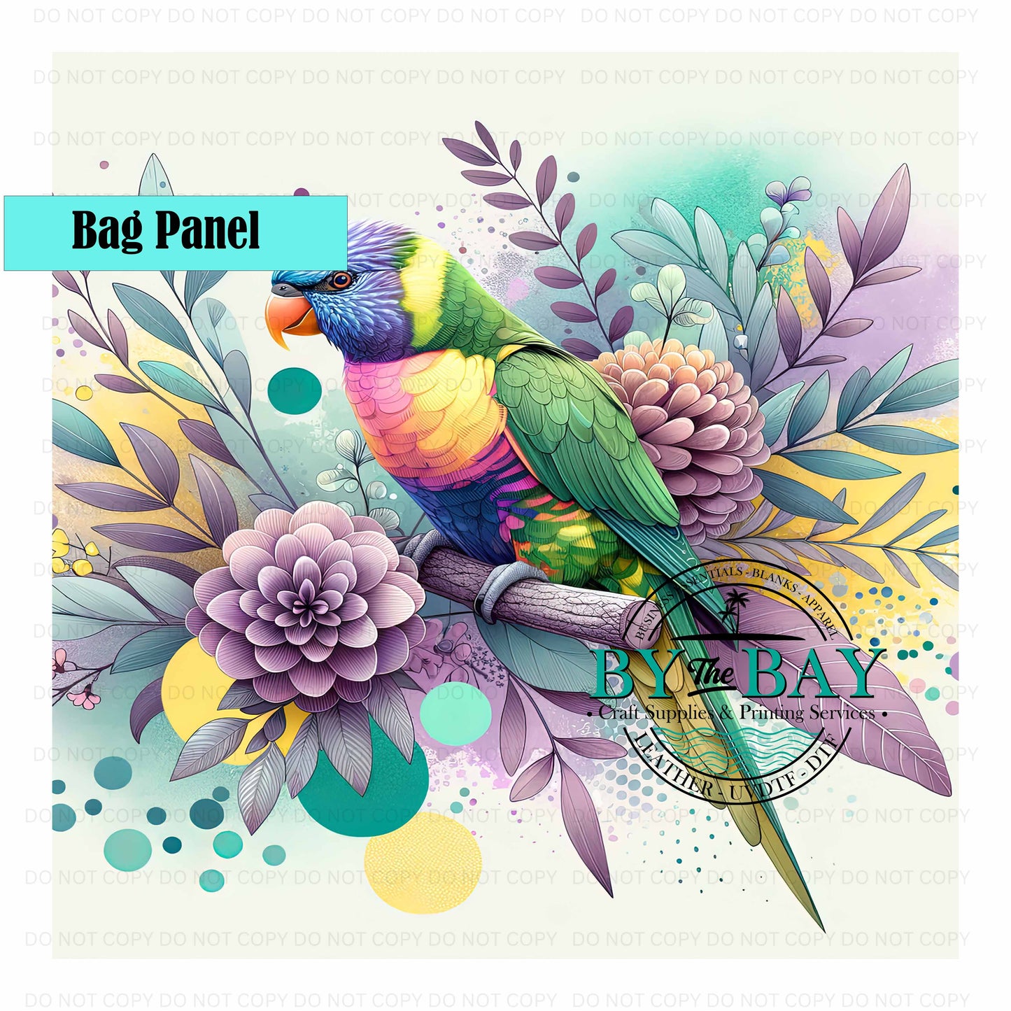 Pastel Lorikeet (Various Sizes) Bag Panels