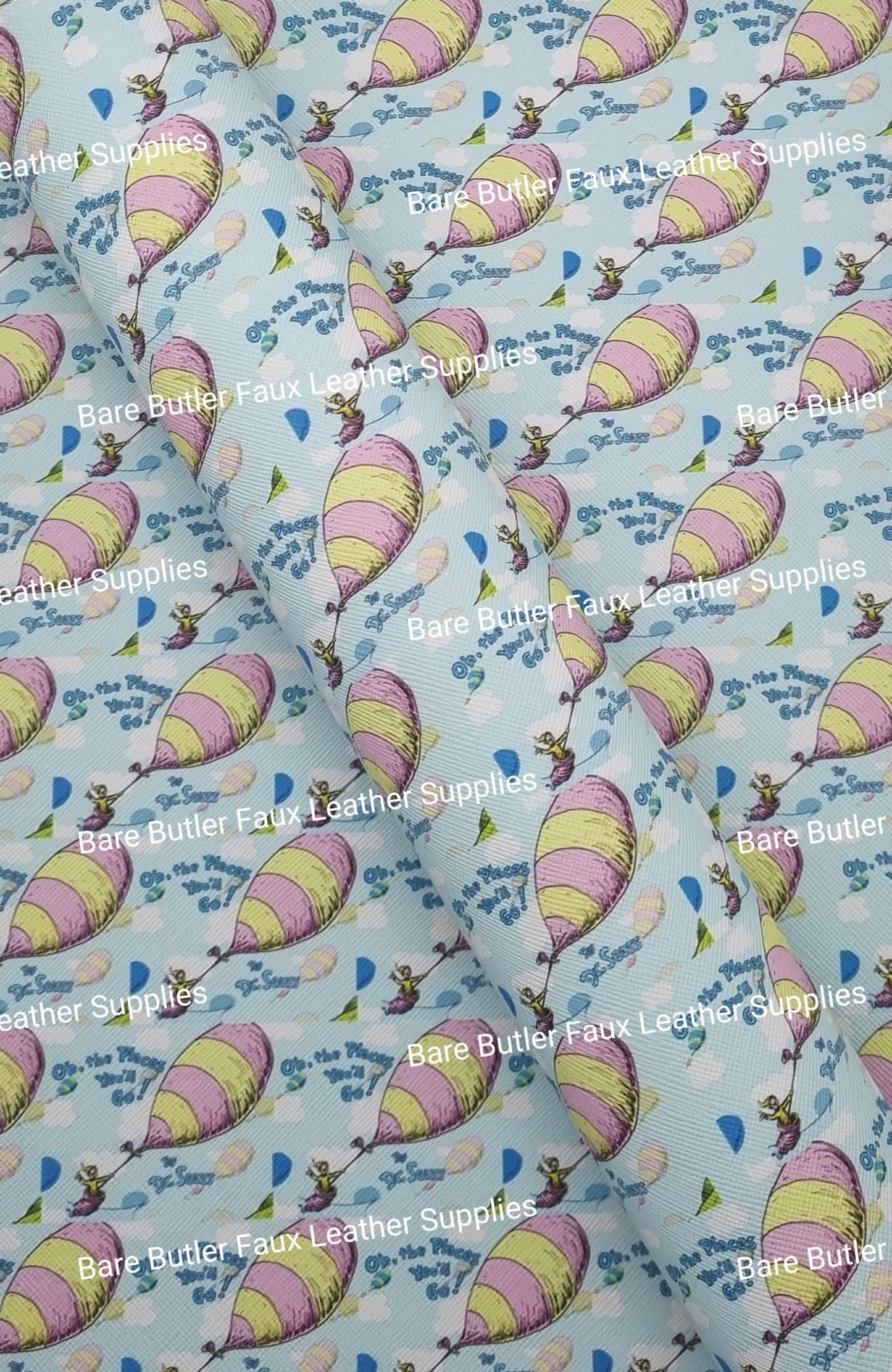 Your off to great places Faux Leather - Bare Butler Faux Leather Supplies