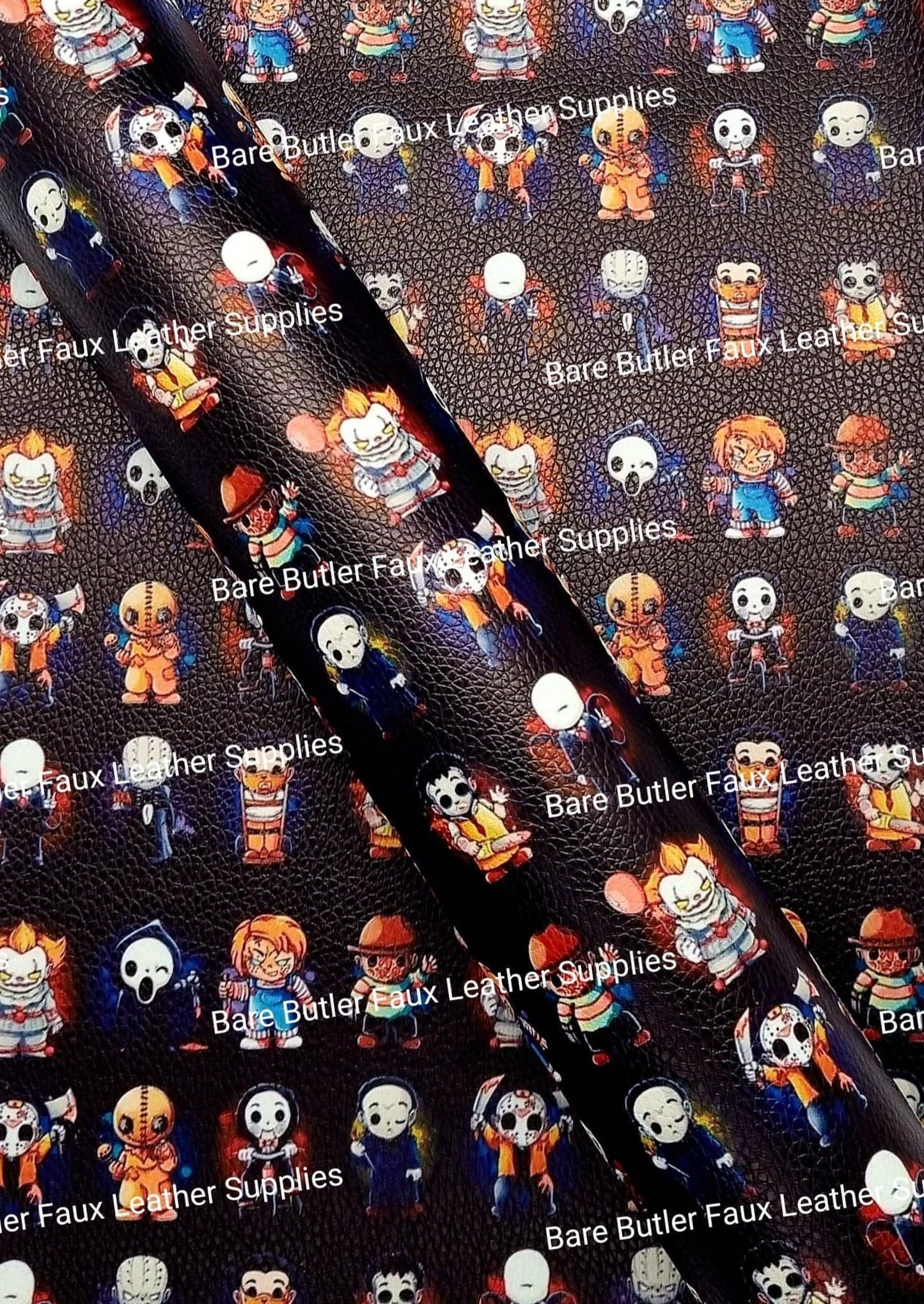 Be afraid ... Be very afraid Litchi - Bare Butler Faux Leather Supplies