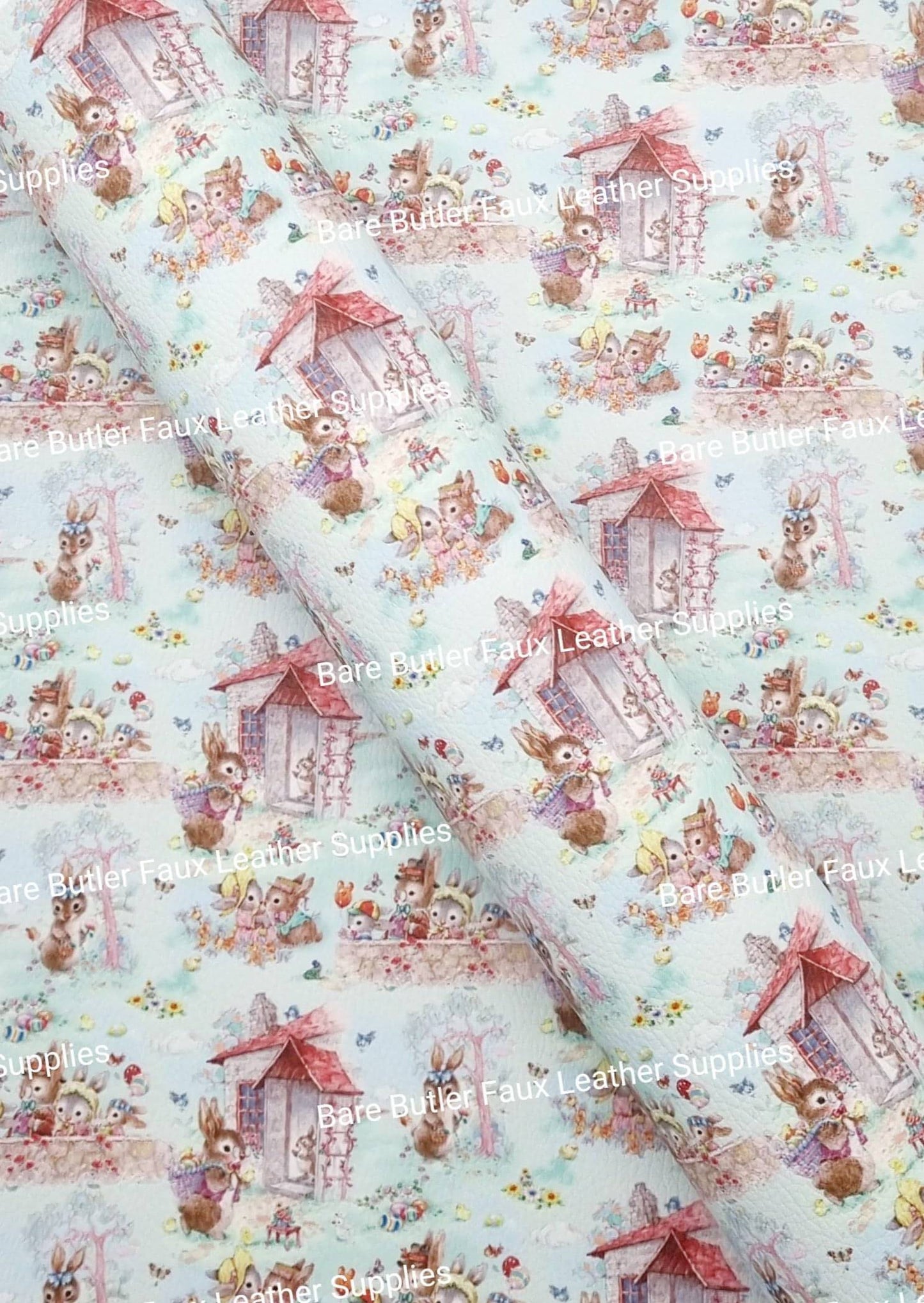 Bunny Family Litchi - Bare Butler Faux Leather Supplies