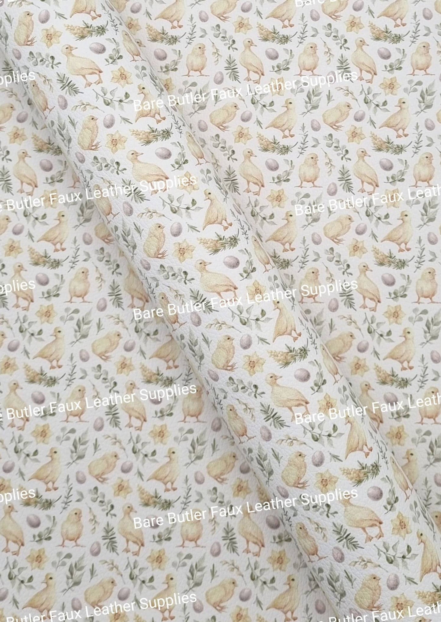 Baby Ducks & Chicks' Litchi - Bare Butler Faux Leather Supplies