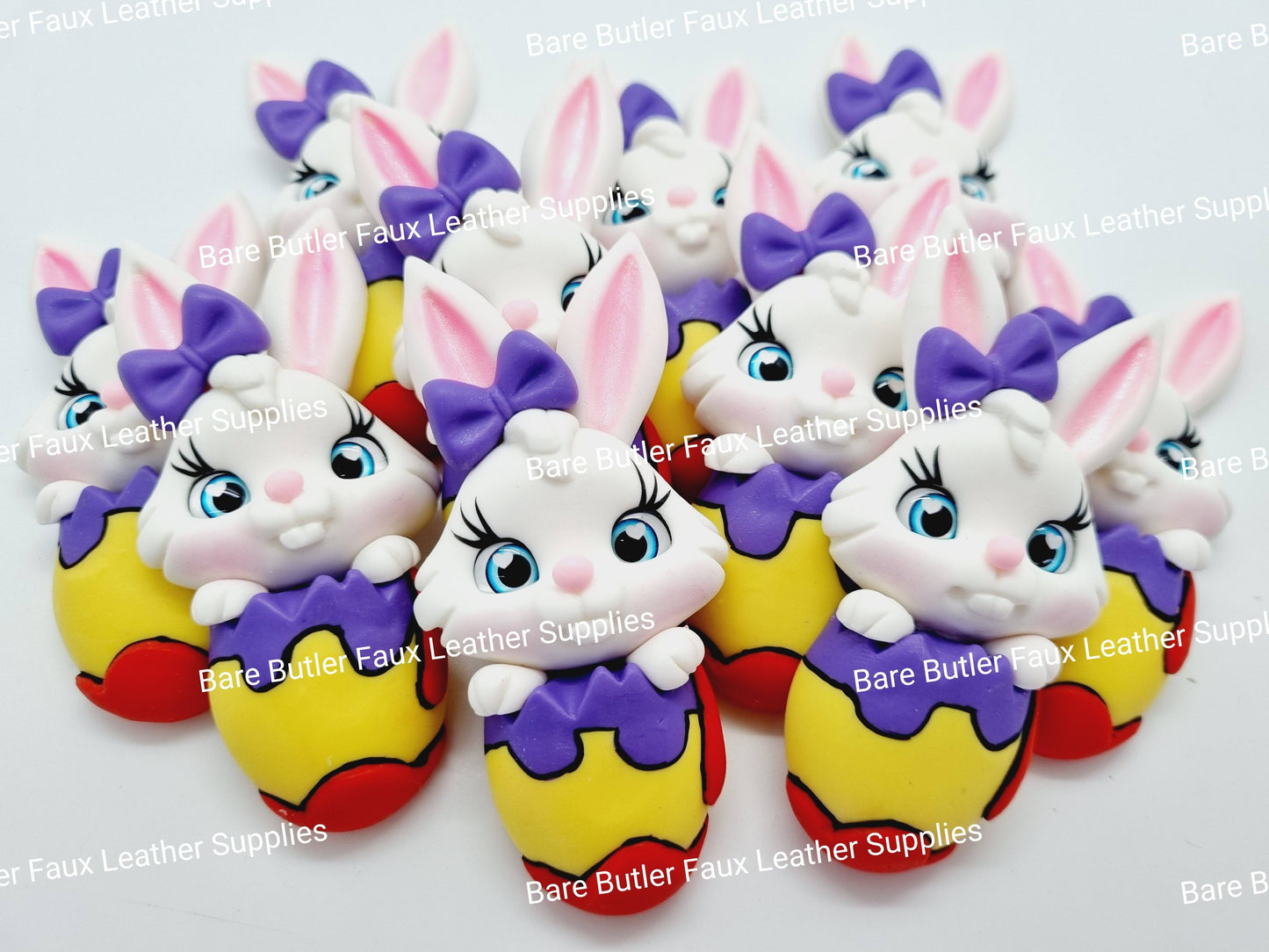 Bunny in Egg - Bare Butler Faux Leather Supplies